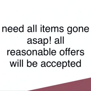 👑 Need all items gone...Make an Offer today👑